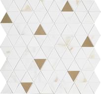 Плитка Marazzi Allmarble Golden White Sat Mosaico Tria 40x43 см, поверхность полуматовая