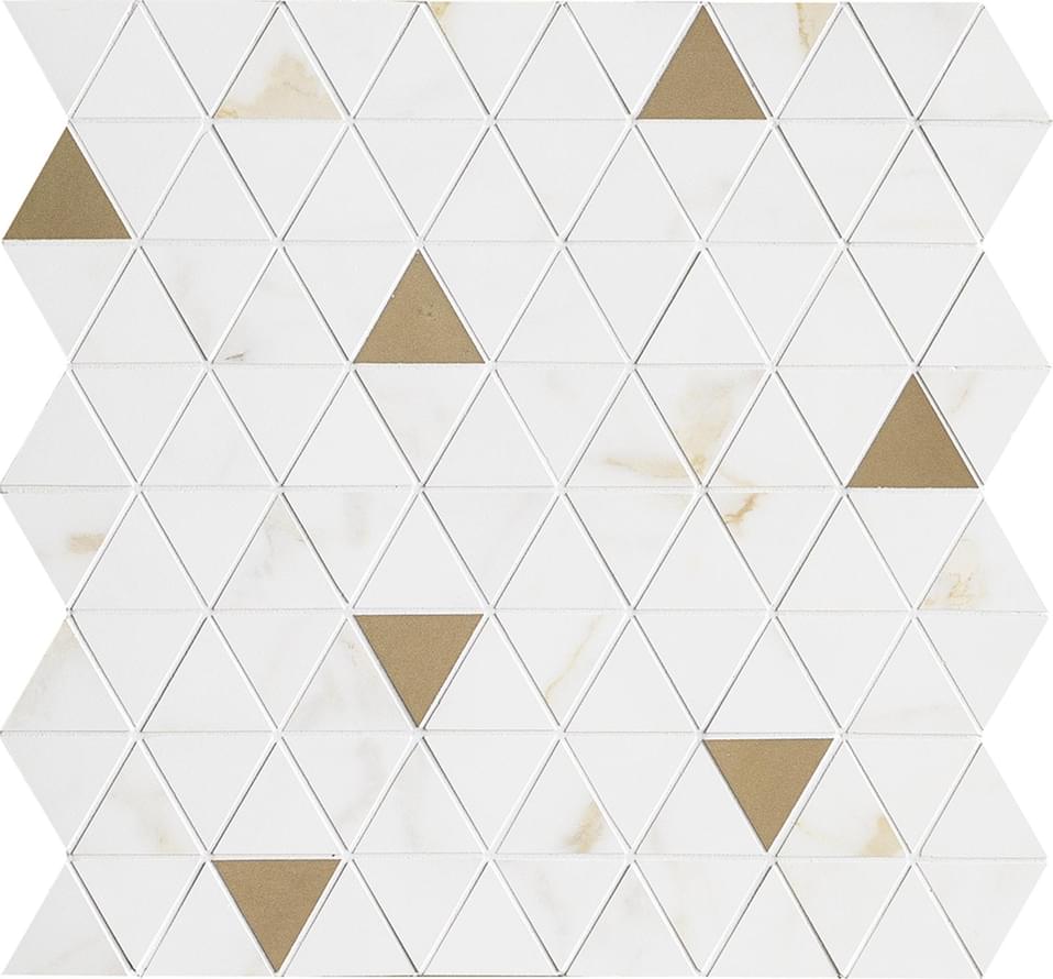 Marazzi Allmarble Golden White Sat Mosaico Tria 40x43
