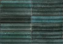 Плитка Marazzi Lume Blue 3D Swing Lux str 6x24 см, поверхность глянец