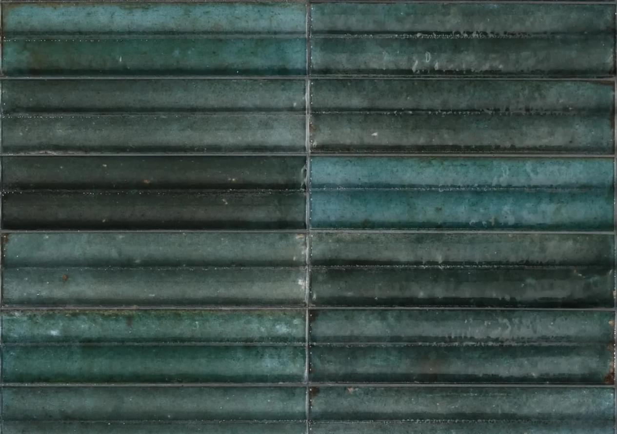 Плитка Marazzi Lume Blue 3D Swing Lux str 6x24 см, поверхность глянец