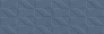 Плитка Marazzi Outfit Blue Struttura Tetris 3D 25x76 см, поверхность матовая, рельефная