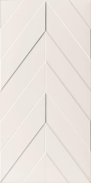 Marca Corona 4D Chevron White Matt Rett 40x80