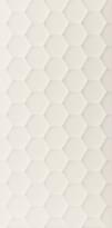 Плитка Marca Corona 4D Hexagon White Decor 40x80 см, поверхность матовая, рельефная