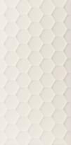 Плитка Marca Corona 4D Hexagon White Matt 40x80 см, поверхность матовая, рельефная