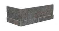 Плитка Marca Corona Stoneline Black Mur Ang 10.5x30 см, поверхность матовая, рельефная