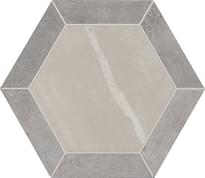 Плитка Marca Corona Stoneone Grey Esagono 35x30 см, поверхность матовая