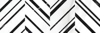 Плитка Meissen Gatsby Black White 25x75 см, поверхность глянец