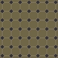 Плитка Metlah Store Йорк Октагон Зеленый Квадрат Черный 30.5x30.5 см, поверхность матовая
