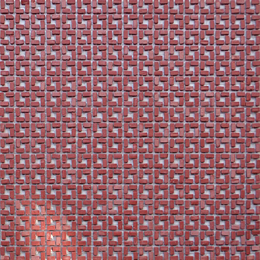 Micro Micromosaics Micro-Brick Red Ring 30x30