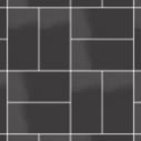Плитка Micro Microtiles Basket Glaze Black 40.2x40.2 см, поверхность глянец, рельефная
