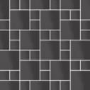 Плитка Micro Microtiles Double Glaze Black 30.1x30.1 см, поверхность глянец, рельефная