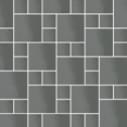 Плитка Micro Microtiles Double Glaze Graphite 30.1x30.1 см, поверхность глянец, рельефная