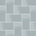 Плитка Micro Microtiles Herringbone Glaze Azure 40.2x40.2 см, поверхность глянец, рельефная