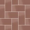 Плитка Micro Microtiles Herringbone Glaze Klinker 40.2x40.2 см, поверхность глянец, рельефная