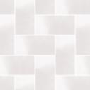 Плитка Micro Microtiles Herringbone Glaze White 40.2x40.2 см, поверхность глянец