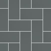 Плитка Micro Microtiles Herringbone Graphite 40.2x40.2 см, поверхность матовая, рельефная