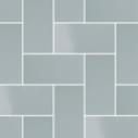 Плитка Micro Microtiles Herringbone Mix Glaze Azure 40.2x40.2 см, поверхность микс, рельефная