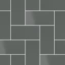 Micro Microtiles Herringbone Mix Glaze Graphite 40.2x40.2
