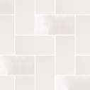 Плитка Micro Microtiles Herringbone Mix Glaze White 40.2x40.2 см, поверхность микс