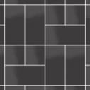 Плитка Micro Microtiles Modern Glaze Black 40.2x40.2 см, поверхность глянец, рельефная