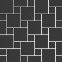 Плитка Micro Microtiles Oddfellow Black 30.1x30.1 см, поверхность матовая, рельефная