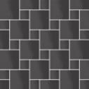 Плитка Micro Microtiles Oddfellow Glaze Black 30.1x30.1 см, поверхность глянец, рельефная