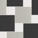 Плитка Micro Microtiles Oddfellow X4 Mix White-Dust-Black 25.1x40.2 см, поверхность матовая, рельефная
