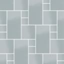 Плитка Micro Microtiles Offset Glaze Azure 35.1x30.1 см, поверхность глянец, рельефная