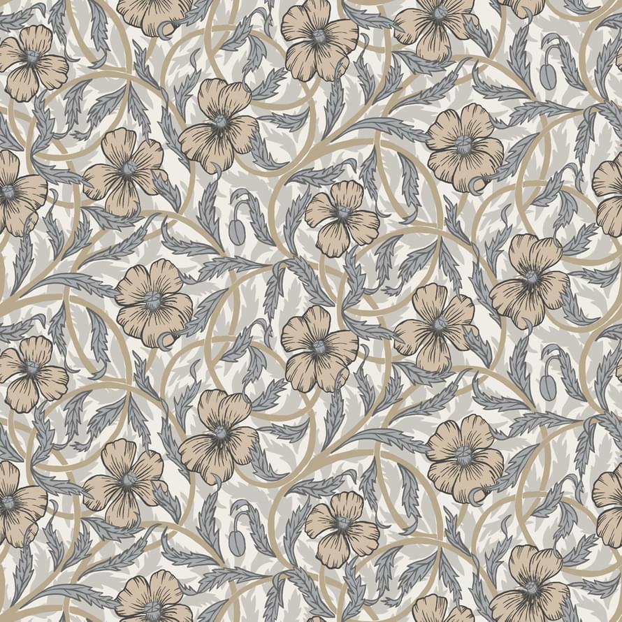 Midbec Lyckebo 28025 Poppy 10.05м x 53см поверхность матовая