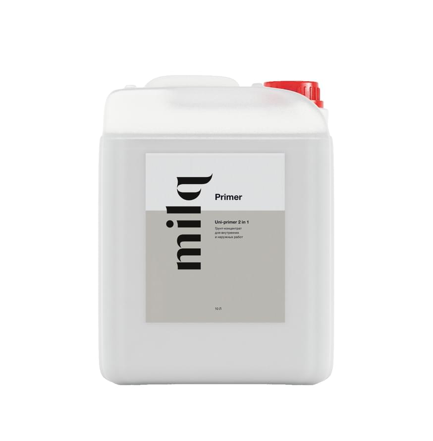 Milq Грунтовка Uni Primer 2 in 1 3 л водно-дисперсионный грунтовка поверхность 