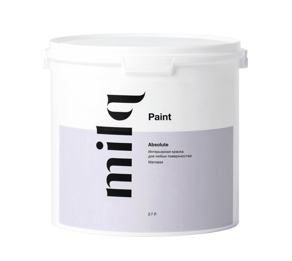Milq Интерьерные Краски Absolute 0.2 л акриловая краска поверхность