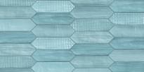 Плитка Mirage Charme Tissue Azul 7.5x28 см, поверхность микс