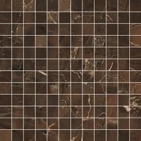 Плитка Mirage Jewels Emperador Selected Luc Mosaico 144 30x30 см, поверхность полированная