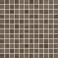 Плитка Monocibec Charm Brown Mosaico 2.5x2.5 Su Rete 30x30 см, поверхность матовая, рельефная