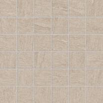 Плитка Monocibec Crest Sand Mosaico 4.7x4.7 Su Rete 30x30 см, поверхность матовая