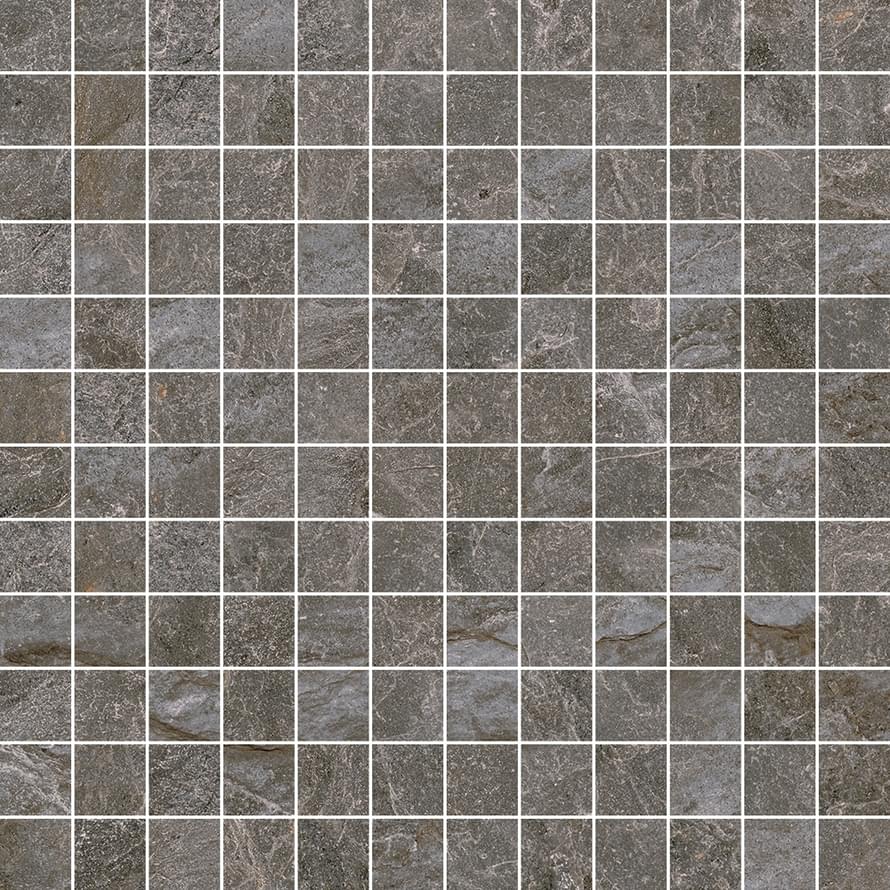 Monocibec Dolomite Grey Mosaico 2.5x2.5 Su Rete 30x30
