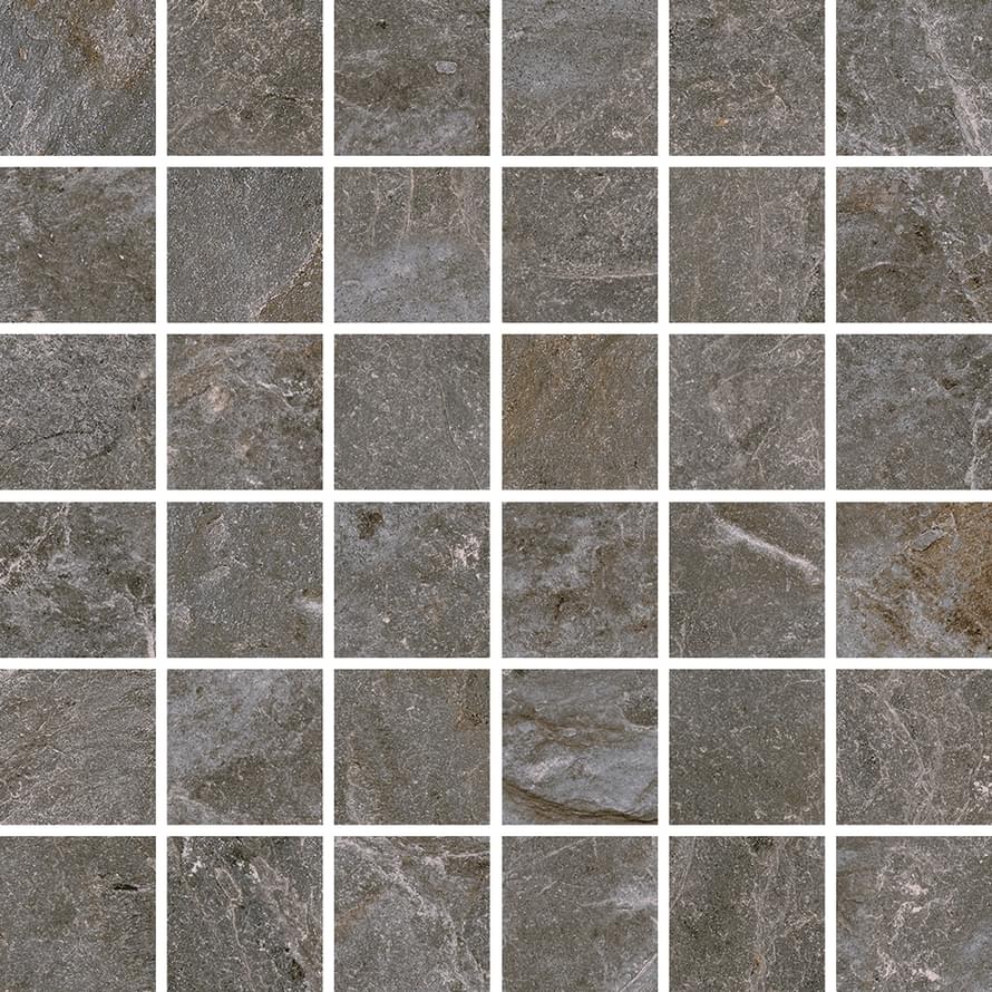 Monocibec Dolomite Grey Mosaico 4.7x4.7 Su Rete 30x30