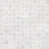 Плитка Monocibec Dolomite White Mosaico 2.5x2.5 Su Rete 30x30 см, поверхность матовая, рельефная