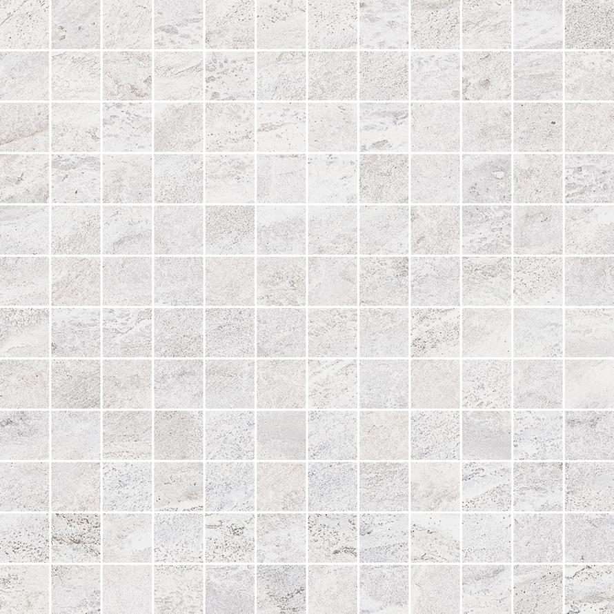Monocibec Dolomite White Mosaico 2.5x2.5 Su Rete 30x30