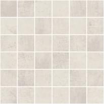 Плитка Monocibec Graphis Bianco Mosaico 4.7x4.7 Su Rete 30x30 см, поверхность матовая, рельефная