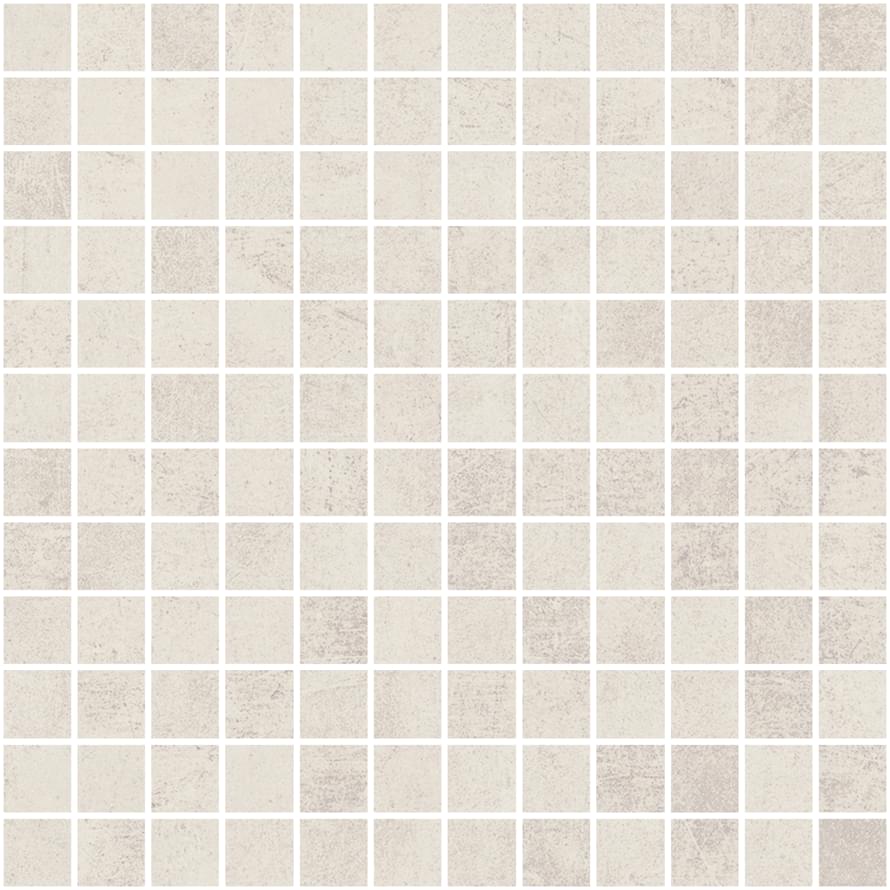 Monocibec Graphis Bianco Mosaico Su Foglio 2.5x2.5 30x30