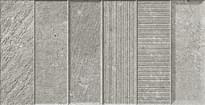 Плитка Monocibec Tradition Pierre Grise Mattoncino Naturale 10x30 см, поверхность матовая, рельефная