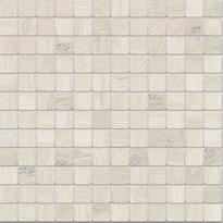 Плитка Monocibec Woodtime Abete Bianco Mosaico Grip Su Rete 30x30 см, поверхность матовая, рельефная