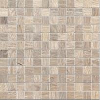 Плитка Monocibec Woodtime Castagno Mosaico Grip Su Rete 30x30 см, поверхность матовая, рельефная
