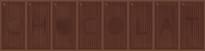 Плитка Monopole Chocolate Decor Alpes 10x40 см, поверхность глянец