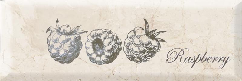 Плитка Monopole Fruit Decor Mistral Raspberry 10x30 см, поверхность глянец