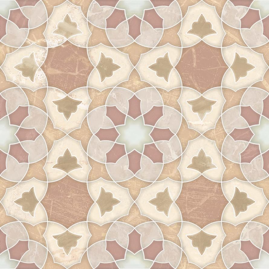 Плитка Monopole Marrakech Zellige Medina 22.3x22.3 см, поверхность матовая