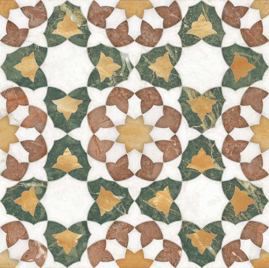 Плитка Monopole Marrakech Zellige Ourika 22.3x22.3 см, поверхность матовая