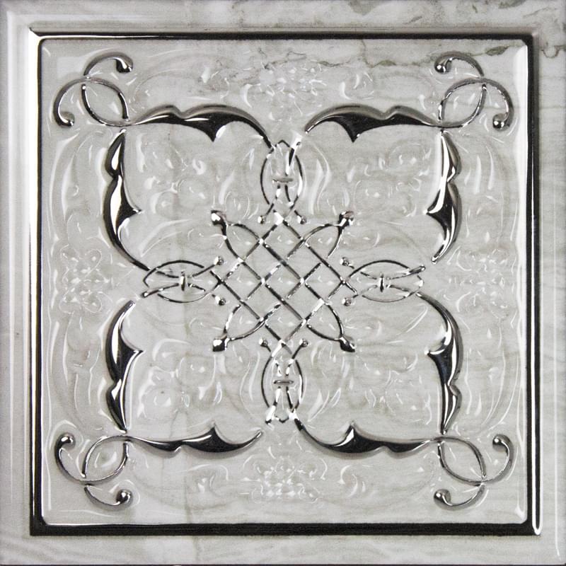 Monopole Petra Dec Armonia Brillo Bisel Silver. B 15x15