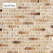 Плитка Monte Alba Гипс Эллин Брик A323-40 4.9x19x0.6 4.7x19 см, поверхность матовая, рельефная